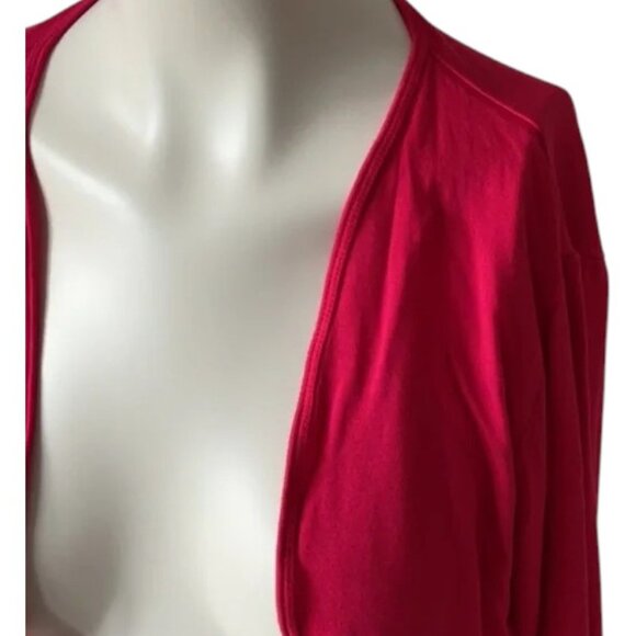 Olsen deep pink open-front cropped bolero top size 10 - Picture 2 of 5